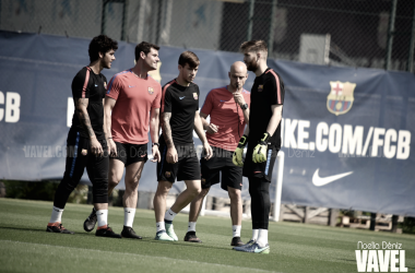 Fotos e imágenes del entrenamiento del Barça B previo al enfrentamiento contra el Real Zaragoza