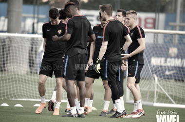 Fotos e imágenes del entrenamiento del Barça B previo al enfrentamiento contra el Sporting de Gijón