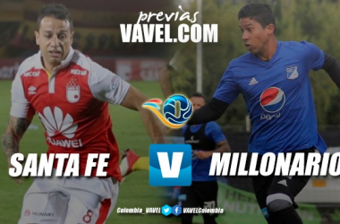 Previa Santa Fe vs Millonarios: El primer duelo de rojos y azules