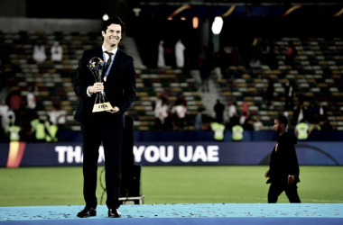 Santiago Solari, ganador del Mundialito como entrenador y jugador