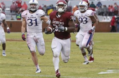 Samaje Perine Sets Single-Game Rushing Record in Sooners&#039; Rout of Kansas 44-7