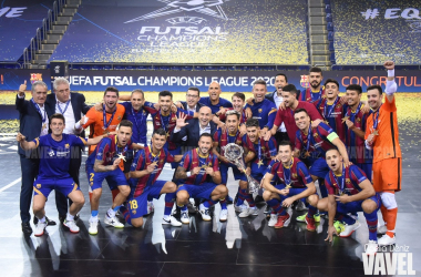 Un Barça titánico se alza campeón de la Uefa Futsal Champions League