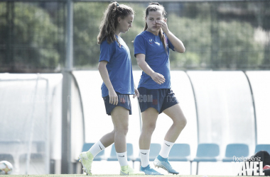 Último entrenamiento del Barça Femenino antes de medirse al Sporting
de Huelva