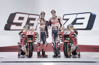 Los hermanos Márquez presentan la nueva máquina de Repsol Honda