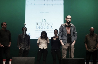 Colofón del &#039;Bertso Derbia&#039; en Anoeta