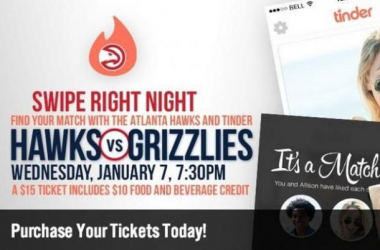 Atlanta Hawks Partner Up With Tinder For &quot;Swipe Right&quot; Night