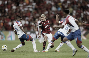 No primeiro turno, então lanterna, Leão do Pici venceu no Maracanã por 2 a 1 (Foto: Gilvan de Souza/Flamengo)