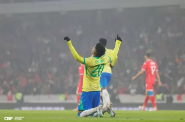 Estêvão fez o gol brasileiro | Foto: Rafael Ribeiro / CBF