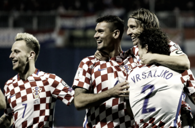 Luka Modric con pie y medio en Rusia