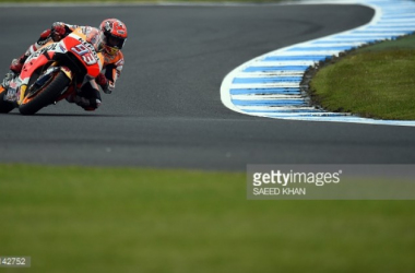 Mixed weather and brave tyre choices make for an interesting MotoGP Qualifying as Marquez claims pole ahead of Australian GP