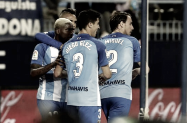 El Málaga rompe su racha de partidos sin marcar en casa