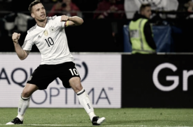 Amichevoli internazionali: la Germania batte l'Inghilterra grazie a Podolski (1-0)