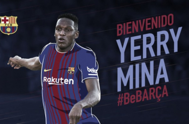 Contrato até 2023 e cláusula de € 100 milhões: Mina é anunciado pelo Barcelona