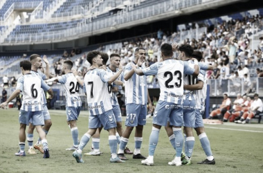 Celebración del Atlético Malagueño / Foto: Málaga CF