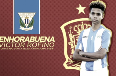 Victor Rofino, del Cadete A del Leganés, convocado con la Selección Española Sub-16