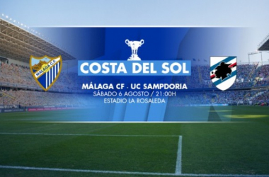 Málaga CF - Sampdoria: en juego el trofeo de los malaguistas