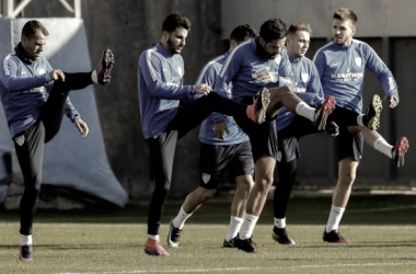 El Málaga CF vuelve al trabajo tras el descanso navideño