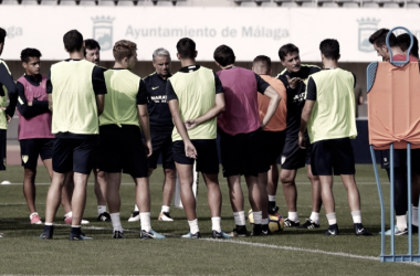 El Málaga ha vuelto a los entrenamientos...con protestas