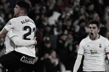 Aldasoro e Íñigo celebran con rabia el gol. Imagen: RRC