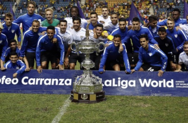 El Málaga CF celebra la feria con el Trofeo Carranza