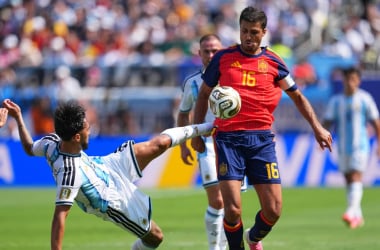 Rodri e Nico Gonzalez durante il 1° tempo