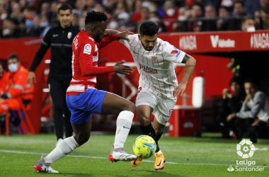 Agónica victoria del Sevilla ante un incombustible Granada CF