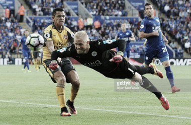 Arsenal vs Leicester City en Premier League 2017 (1-0)