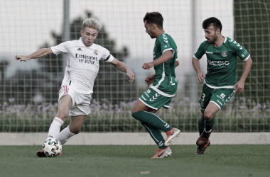 Sergio Santos, capitán del Castilla ante el Burgos CF