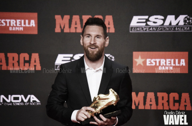 Leo Messi recoge su sexta Bota de Oro