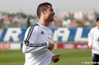 Primer entrenamiento para preparar el partido ante el Sevilla