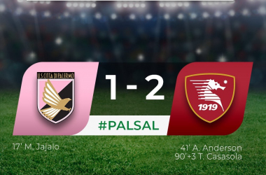 Serie B - Colpaccio della Salernitana nel finale: il Palermo cade in casa 1-2