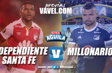 Previa: Santa Fe vs. Millonarios: Doblete Cardenal en el Campin