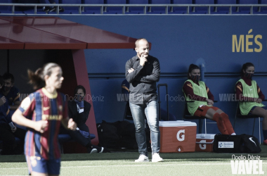 Lluís Cortés: "Estoy muy contento por las jugadoras de La Masia que pueden participar en estos partidos"