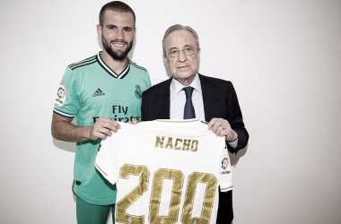 Nacho cumple 200 partidos con la elástica del Real Madrid&nbsp;