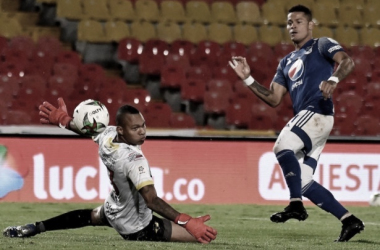 Ayron Del Valle, jugador destacado de Millonarios ante Alianza Petrolera