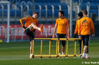 Último entrenamiento antes de medirse al Espanyol