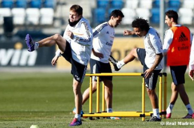 Primer entrenamiento de la semana para preparar la Champions