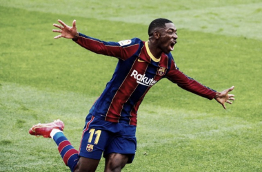 Ousmane Dembélé supera Ludovic Giuly y ya es el tercer máximo goleador de la historia del Barça