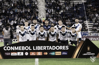 El equipo que salió a la cancha ante Nacional (foto: Prensa Vélez)