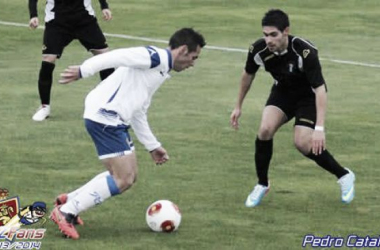 El Real Zaragoza B arrolla al Brea bajo la lluvia