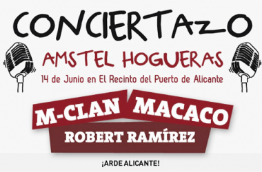 M-Clan y Macaco en el Conciertazo Amstel Hogueras de Alicante