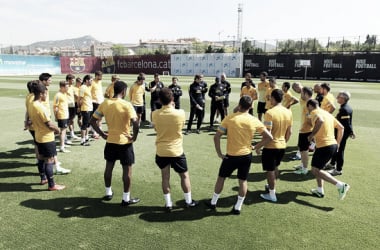 Último entrenamiento para preparar la Copa Catalunya