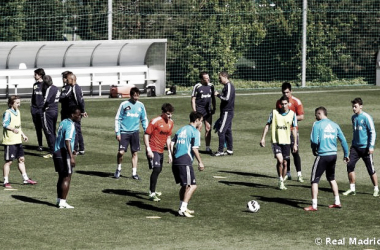 José Mourinho dirigió su penúltimo entrenamiento al frente del Real Madrid