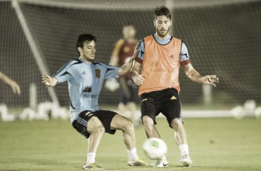 Las jugadas de ataque ocupan el segundo entrenamiento en Brasil