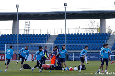 Segunda sesión de entrenamiento del Madrid con el Galatasaray en el horizonte