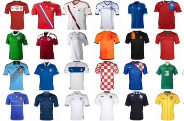 The shirts of Euro 2012