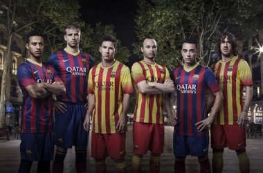 Presentadas las nuevas equipaciones del Fútbol Club Barcelona 2013/2014