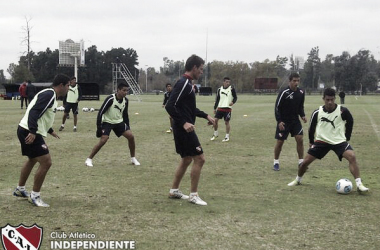 Independiente ya entrena pensando en Belgrano