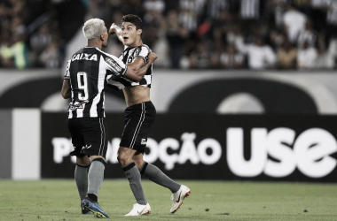 Marcinho comemora seu primeiro gol pelo profissional do Botafogo: "Me deixa muito feliz"