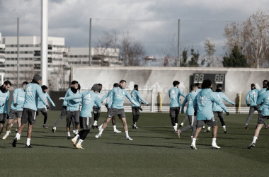 El Real Madrid prepara el decisivo partido de Champions